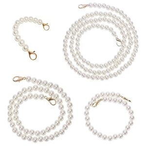 Elegant White Pearl Purse Extension